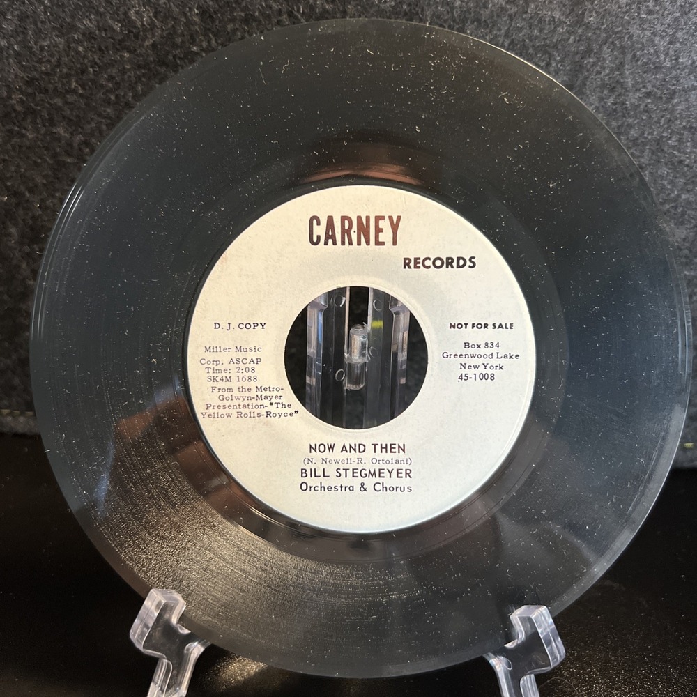 Bill Stegmeyer‎ Now And Then/Jealous 45 RPM Promo SK4M 1688 1689